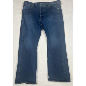 Levi's 501 Premium Jeans Men's 40x30 Fits 40x29 Blue Y2K Medium Wash Button Fly